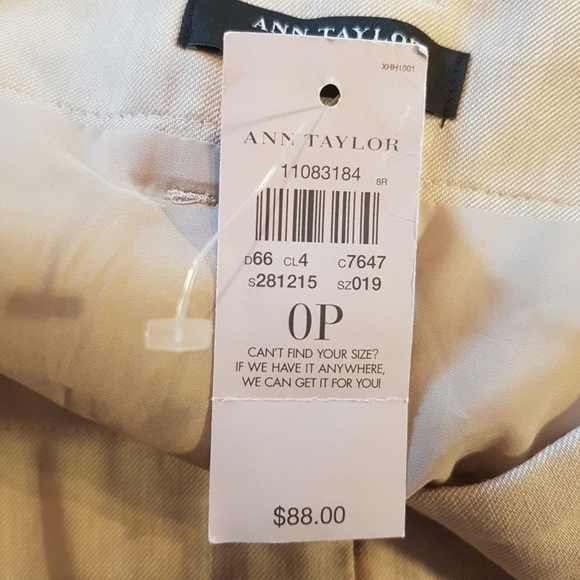 Ann Taylor women's size 0P tan skirt NWT - Picture 4 of 5